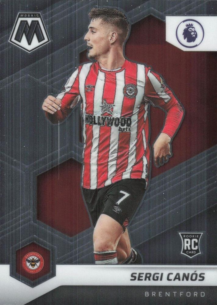 #78 Sergi Canos - Brentford - 2021-22 Panini Mosaic Premier League Soccer