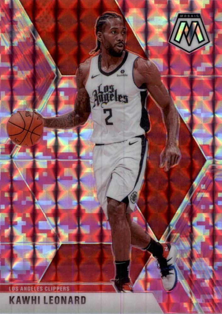 #78 Kawhi Leonard - Los Angeles Clippers - 2019-20 Panini Mosaic - Camo Pink Basketball