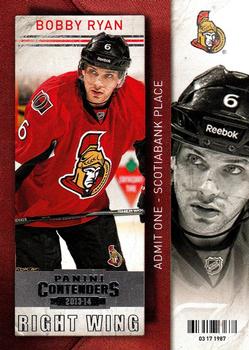 #78 Bobby Ryan - Ottawa Senators - 2013-14 Panini Contenders Hockey
