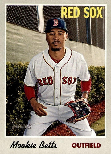 #78 Mookie Betts - Boston Red Sox - 2019 Topps Heritage Baseball