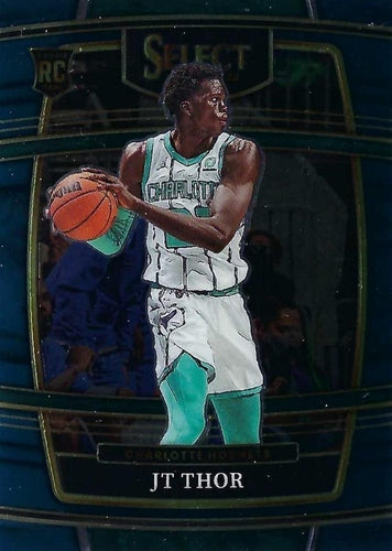 #78 JT Thor - Charlotte Hornets - 2021-22 Panini Select - Blue Basketball
