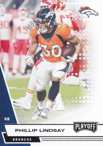 #78 Phillip Lindsay - Denver Broncos - 2020 Panini Playoff Football