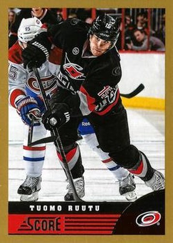 #78 Tuomo Ruutu - Carolina Hurricanes - 2013-14 Score - Gold Hockey