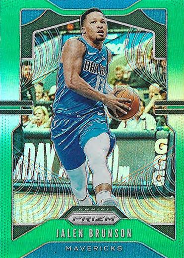#78 Jalen Brunson - Dallas Mavericks - 2019-20 Panini Prizm - Prizms Green Basketball
