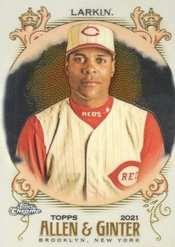 #78 Barry Larkin - Cincinnati Reds - 2021 Topps Allen & Ginter Chrome Baseball