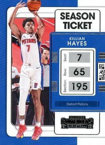 #78 Killian Hayes - Detroit Pistons - 2021-22 Panini Contenders Basketball