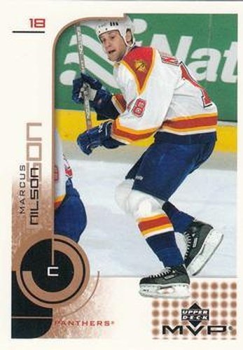#78 Marcus Nilson - Florida Panthers - 2002-03 Upper Deck MVP Hockey