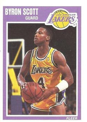 #78 Byron Scott - Los Angeles Lakers - 1989-90 Fleer Basketball