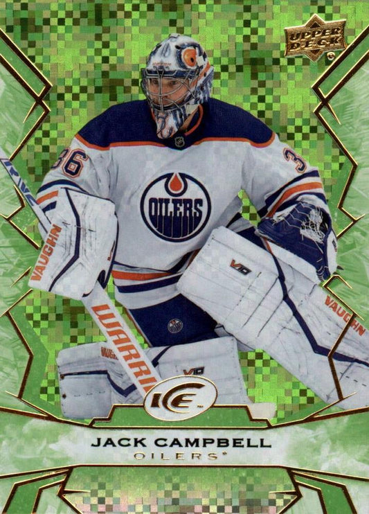 #78 Jack Campbell - Edmonton Oilers - 2022-23 Upper Deck Ice - Green Hockey