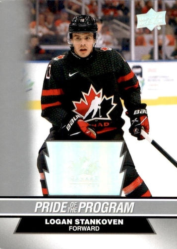 #78 Logan Stankoven - Canada - 2023 Upper Deck Team Canada Juniors Hockey