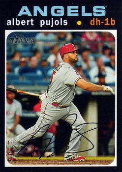 #78 Albert Pujols - Los Angeles Angels - 2020 Topps Heritage Baseball