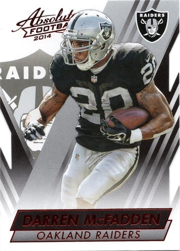 #78 Darren McFadden - Oakland Raiders - 2014 Panini Absolute - Red Football