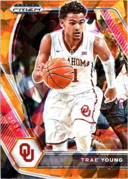 #78 Trae Young - Oklahoma Sooners - 2021 Panini Prizm Draft Picks - Orange Ice Basketball