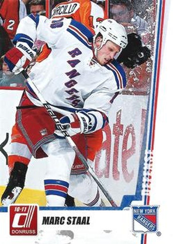 #78 Marc Staal - New York Rangers - 2010-11 Donruss Hockey