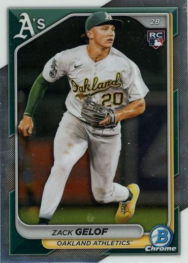 #78 Zack Gelof - Oakland Athletics - 2024 Bowman Chrome Baseball
