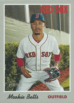 #78c Mookie Betts - Boston Red Sox - 2019 Topps Heritage Baseball