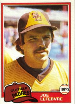 #790 Joe Lefebvre - San Diego Padres - 1981 Topps Baseball