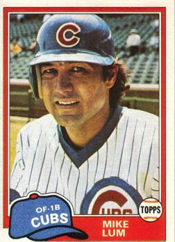 #795 Mike Lum - Chicago Cubs - 1981 Topps Baseball