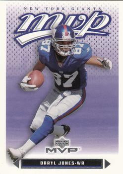 #79 Daryl Jones - New York Giants - 2003 Upper Deck MVP Football