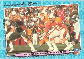 #79 Protecting Quarterback at All Costs Offense - Tampa Bay Buccaneers - 1986 Fleer Team Action Football