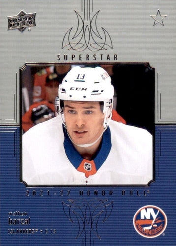 #HR-79 Mathew Barzal - New York Islanders - 2021-22 Upper Deck - Honor Roll Hockey