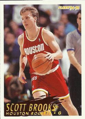#79 Scott Brooks - Houston Rockets - 1994-95 Fleer Basketball