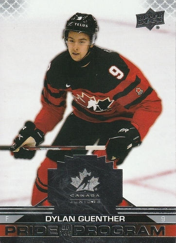 #79 Dylan Guenther - Canada - 2022-23 Upper Deck Team Canada Juniors Hockey