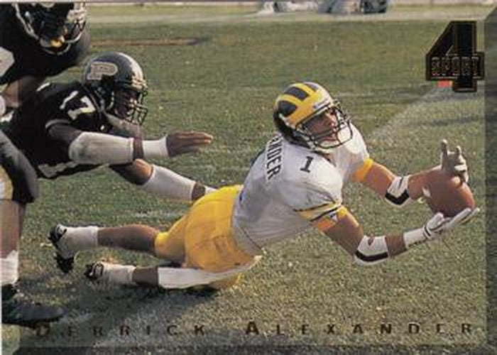 #79 Derrick Alexander - Michigan Wolverines / Cleveland Browns - 1994 Classic Four Sport