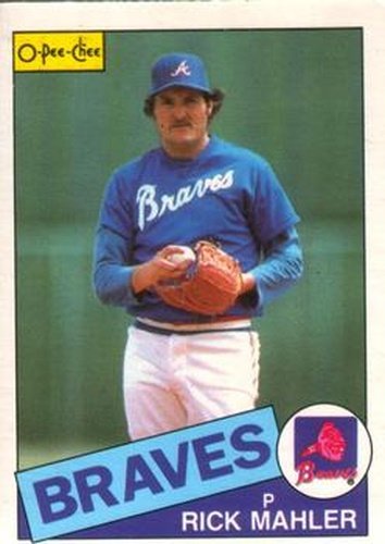 #79 Rick Mahler - Atlanta Braves - 1985 O-Pee-Chee Baseball