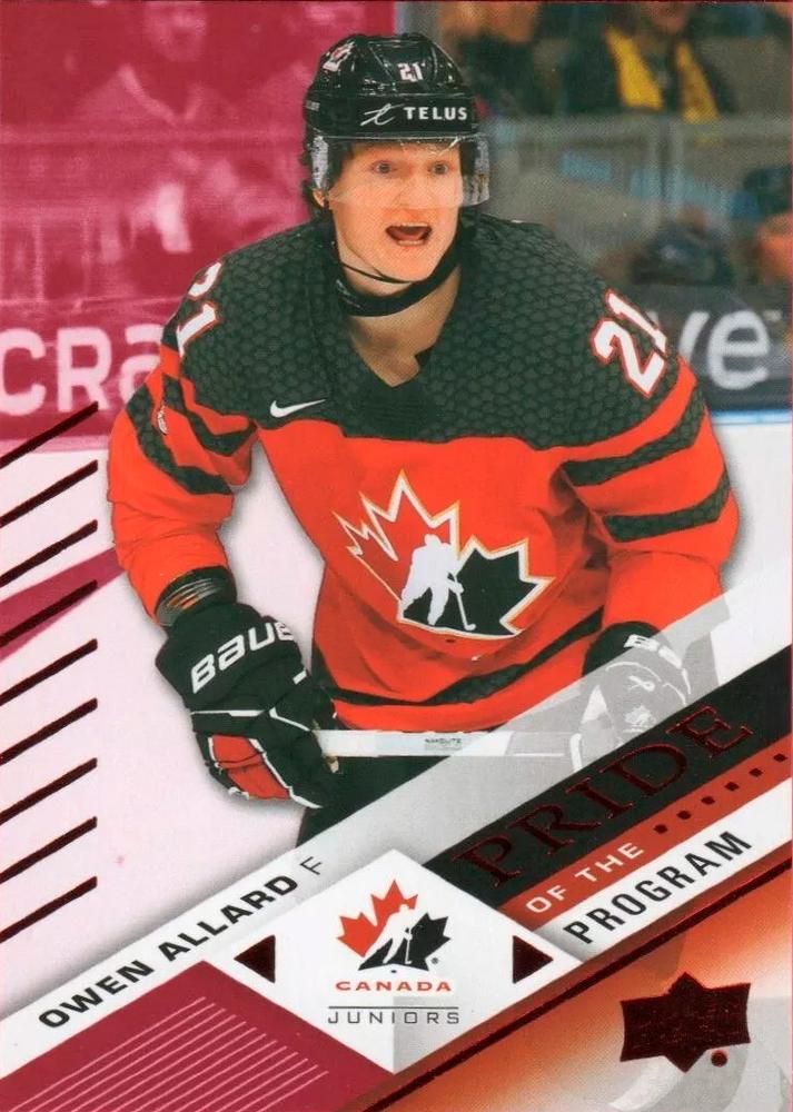 #79 Owen Allard - Canada - 2024 Upper Deck Team Canada Juniors - Red Foil Hockey