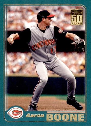 #79 Aaron Boone - Cincinnati Reds - 2001 Topps Baseball