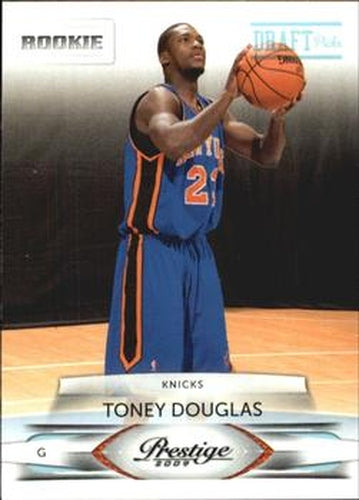 #229 Toney Douglas - New York Knicks - 2009-10 Panini Prestige - Draft Picks Light Blue Basketball