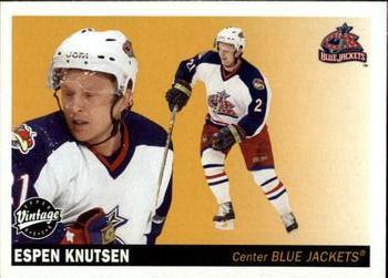#79 Espen Knutsen - Columbus Blue Jackets - 2002-03 Upper Deck Vintage Hockey