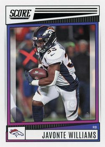 #79 Javonte Williams - Denver Broncos - 2022 Score Football