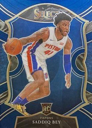 #79 Saddiq Bey - Detroit Pistons - 2020-21 Panini Select - Blue Basketball