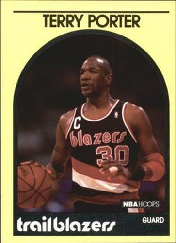 #79 Terry Porter - Portland Trail Blazers - 1989-90 Hoops Superstars Basketball