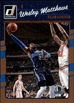 #79 Wesley Matthews - Dallas Mavericks - 2016-17 Donruss Basketball