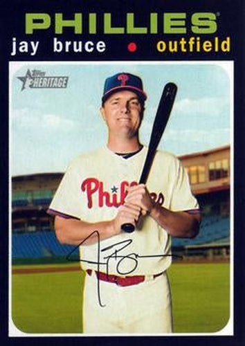 #79 Jay Bruce - Philadelphia Phillies - 2020 Topps Heritage Baseball