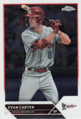 #PDC-79 Evan Carter - Frisco RoughRiders - 2023 Topps Pro Debut - Chrome Baseball