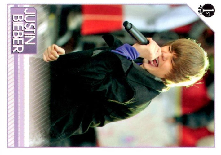 #79 On October 12, 2009, Justin rocked One Time fo - 2010 Panini Justin Bieber