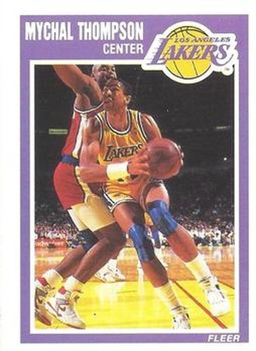 #79 Mychal Thompson - Los Angeles Lakers - 1989-90 Fleer Basketball