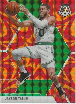 #79 Jayson Tatum - Boston Celtics - 2019-20 Panini Mosaic - Reactive Orange Basketball