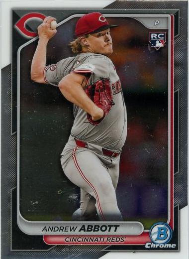 #79 Andrew Abbott - Cincinnati Reds - 2024 Bowman Chrome Baseball