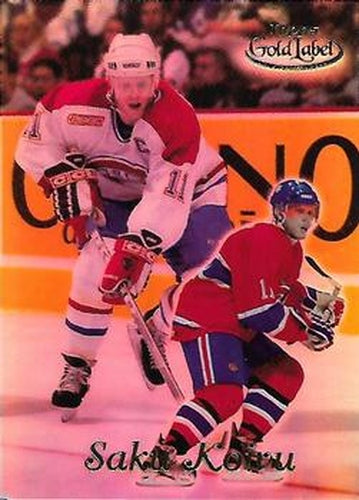 #7 Saku Koivu - Montreal Canadiens - 1999-00 Topps Gold Label Hockey