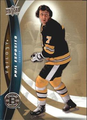 #7 Phil Esposito - Boston Bruins - 2009-10 Upper Deck Trilogy Hockey