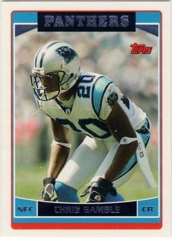 #7 Chris Gamble - Carolina Panthers - 2006 Topps Football