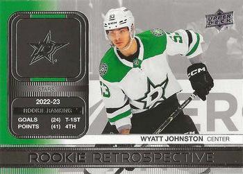 #RR-7 Wyatt Johnston - Dallas Stars - 2023-24 Upper Deck - Rookie Retrospective Hockey