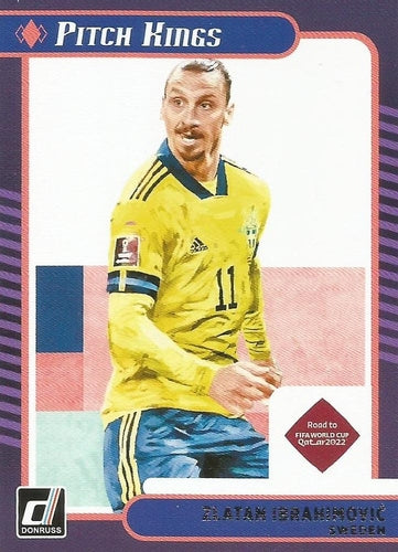 #7 Zlatan Ibrahimovic - Sweden - 2021-22 Donruss - Pitch Kings Soccer