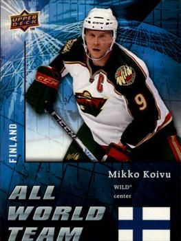 #AW7 Mikko Koivu - Minnesota Wild - 2009-10 Upper Deck - All World Team Hockey