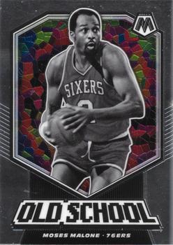 #7 Moses Malone - Philadelphia 76ers - 2019-20 Panini Mosaic - Old School Basketball